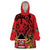 Kenya Wearable Blanket Hoodie Coat Of Arms With Kente Patterns