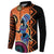 African Woman In Ethnic Dress Button Sweatshirt Ethnic Geometric Patterns - Wonder Print Shop