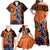 African Woman In Ethnic Dress Family Matching Off Shoulder Maxi Dress and Hawaiian Shirt Ethnic Geometric Patterns - Wonder Print Shop