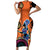 African Woman In Ethnic Dress Family Matching Short Sleeve Bodycon Dress and Hawaiian Shirt Ethnic Geometric Patterns - Wonder Print Shop