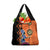 African Woman In Ethnic Dress Grocery Bag Ethnic Geometric Patterns