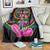 Personalized Africa Blanket Beautiful Black Woman