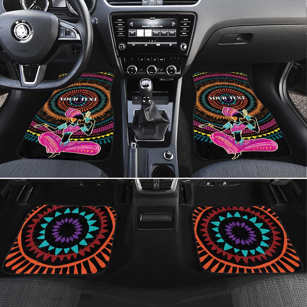 Personalized Africa Car Mats Beautiful Black Woman - Wonder Print Shop