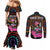 Personalized Africa Couples Matching Mermaid Dress and Long Sleeve Button Shirt Beautiful Black Woman