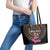 Personalized Africa Leather Tote Bag Beautiful Black Woman