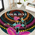 Personalized Africa Round Carpet Beautiful Black Woman