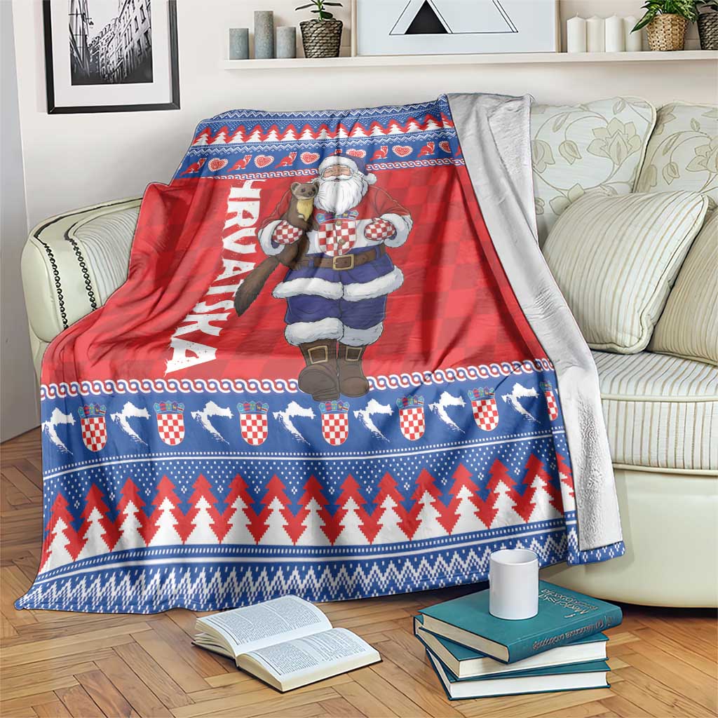 Croatia Christmas Blanket Djed Bozicnjak Hrvatska - Wonder Print Shop