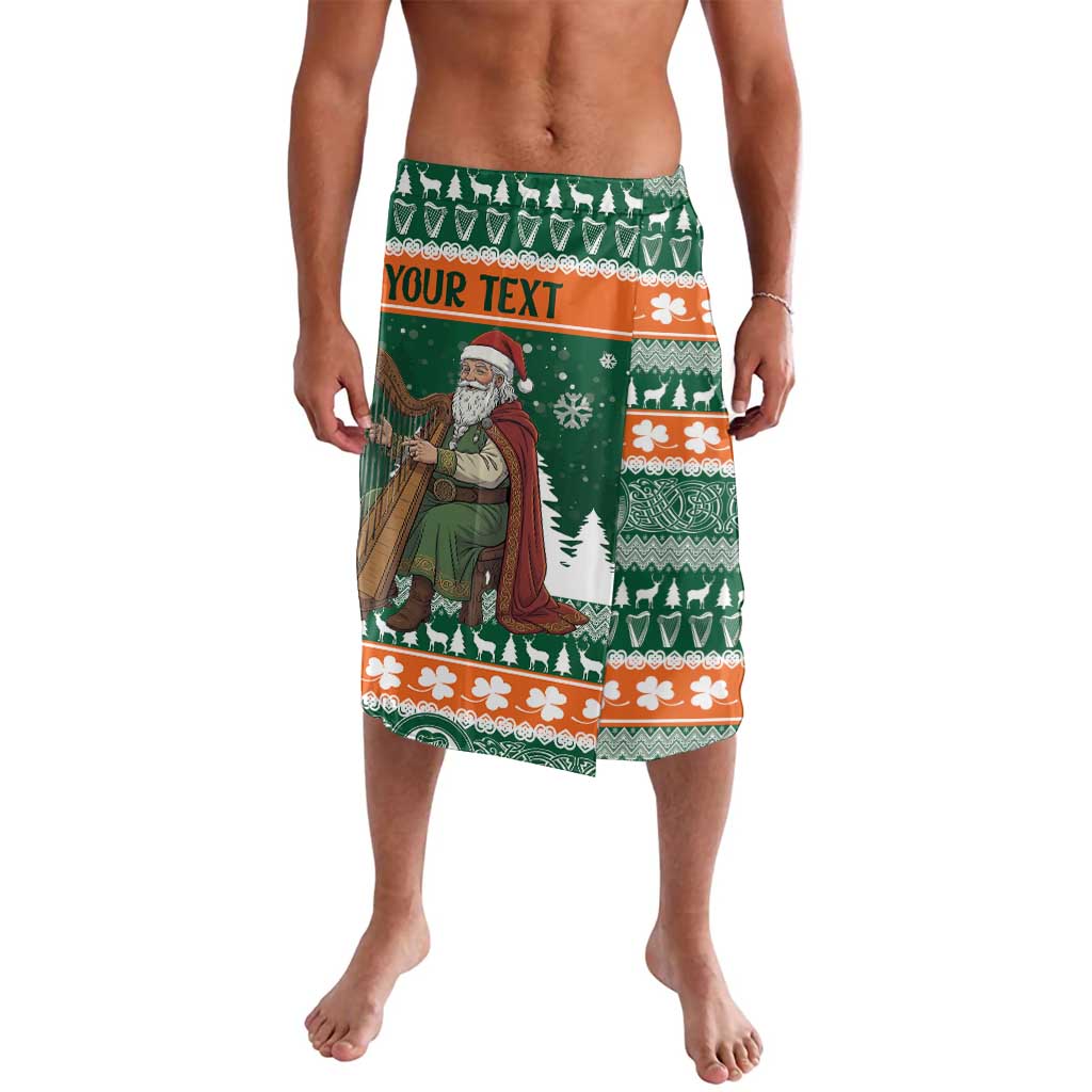 Ireland Christmas Personalized Lavalava Daidi na Nollag With Irish Harp - Wonder Print Shop