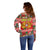 Personalized Portugal Christmas Off Shoulder Sweater Coat Of Arms - Feliz Natal - Wonder Print Shop