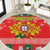 Personalized Portugal Christmas Round Carpet Coat Of Arms - Feliz Natal