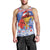 Personalized Puerto Rico Christmas Men Tank Top Coqui With Red Maga Flower - Wonder Print Shop