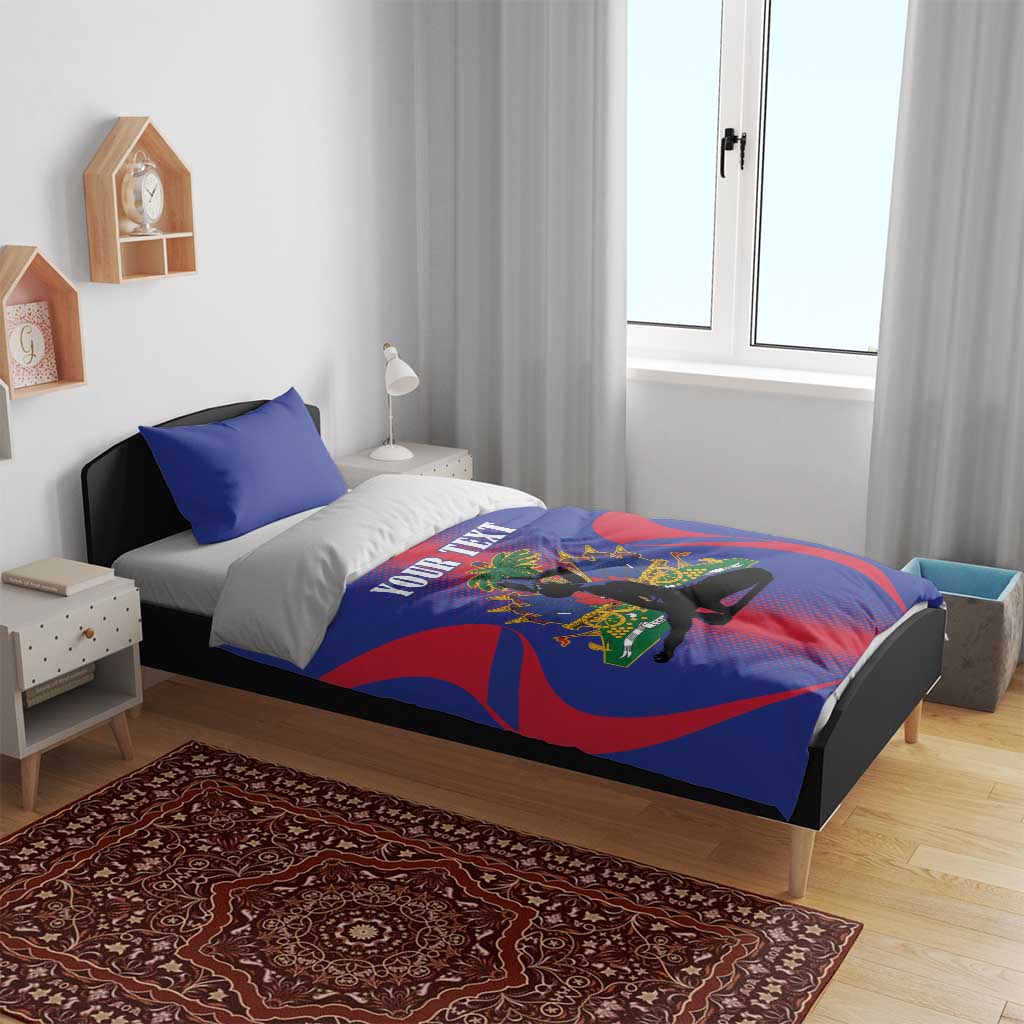 Haiti Pride Personalized Bedding Set Neg Marron Haitian Heritage - Wonder Print Shop