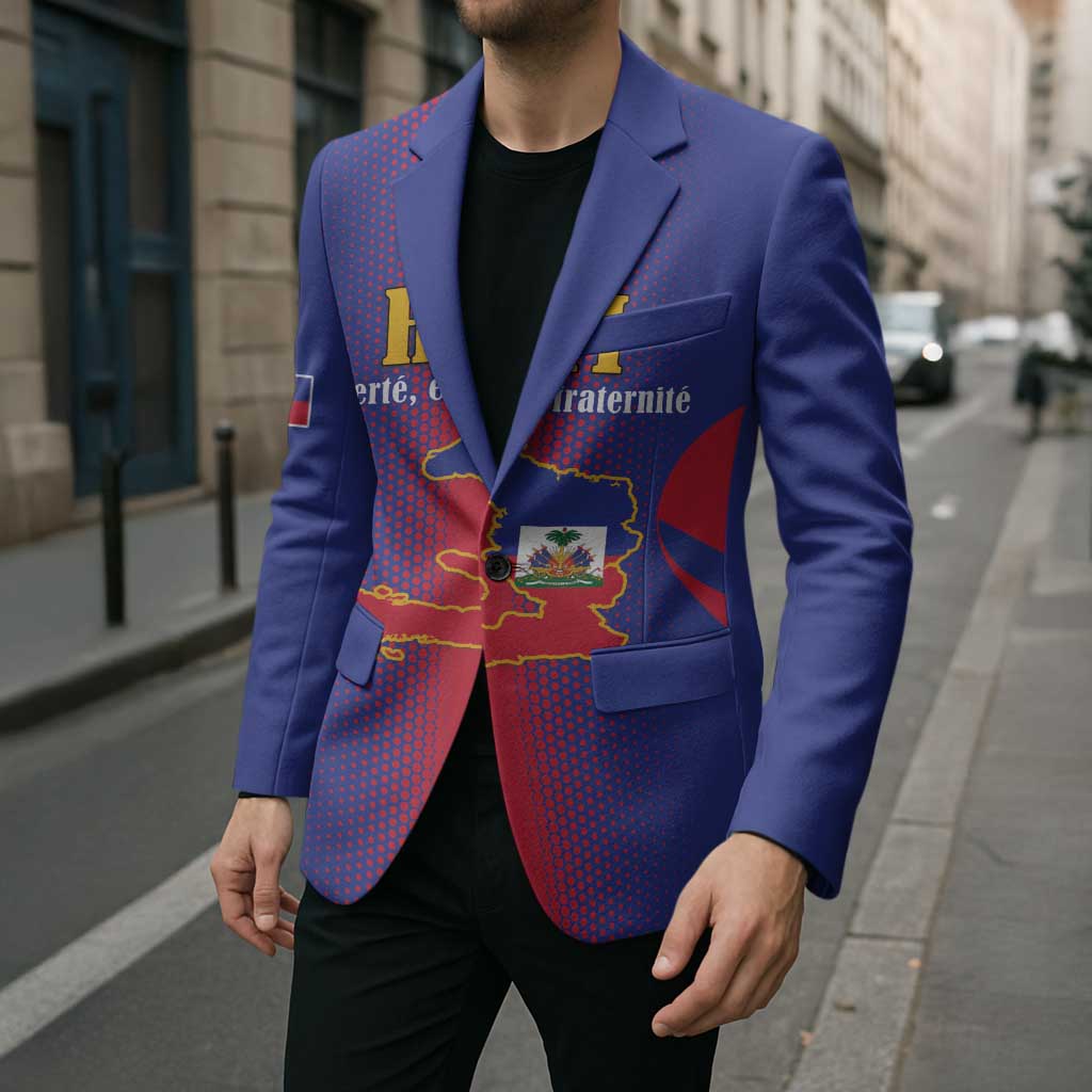 Haiti Pride Personalized Blazer Neg Marron Haitian Heritage - Wonder Print Shop