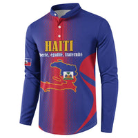 Haiti Pride Personalized Button Sweatshirt Neg Marron Haitian Heritage - Wonder Print Shop