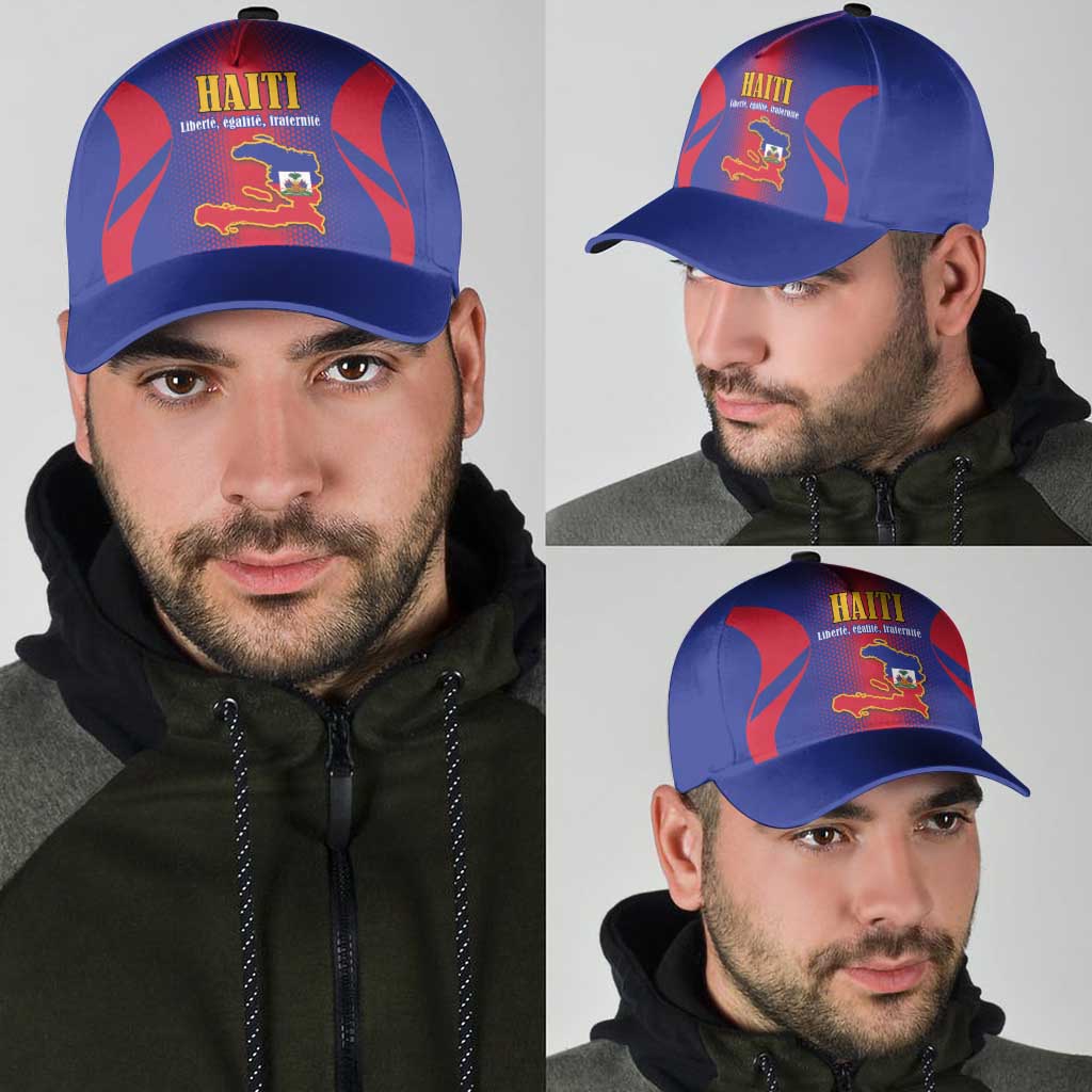 Haiti Pride Classic Cap Neg Marron Haitian Heritage - Wonder Print Shop