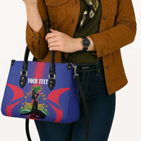 Haiti Pride Personalized Leather Bag Neg Marron Haitian Heritage - Wonder Print Shop