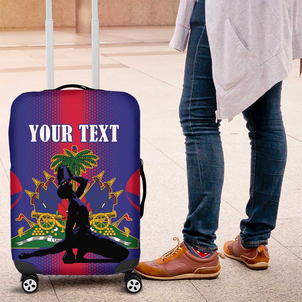 Haiti Pride Personalized Luggage Cover Neg Marron Haitian Heritage - Wonder Print Shop
