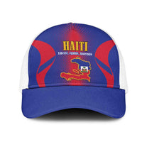 Haiti Pride Mesh Trucker Cap Neg Marron Haitian Heritage - Wonder Print Shop