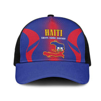 Haiti Pride Mesh Trucker Cap Neg Marron Haitian Heritage - Wonder Print Shop