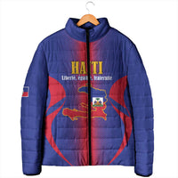 Haiti Pride Personalized Padded Jacket Neg Marron Haitian Heritage - Wonder Print Shop