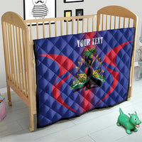 Haiti Pride Personalized Quilt Neg Marron Haitian Heritage - Wonder Print Shop