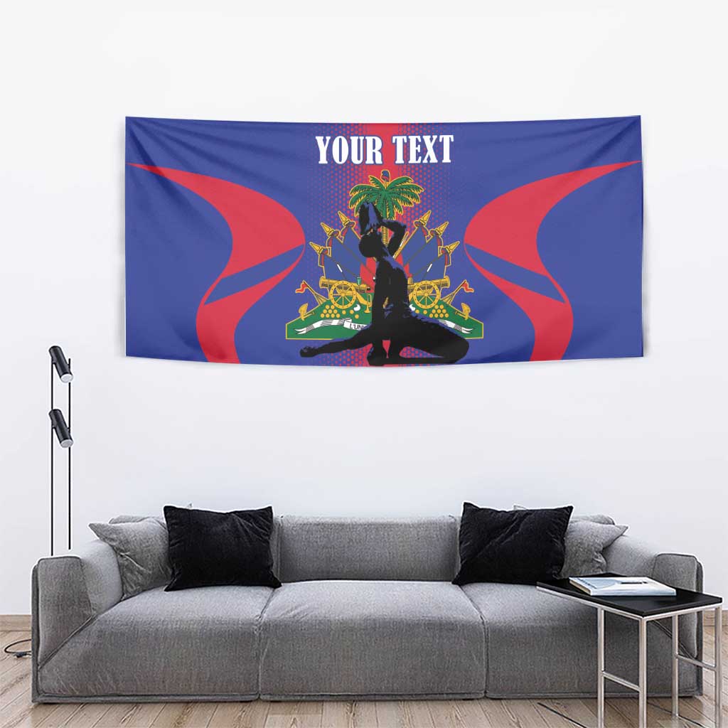 Haiti Pride Personalized Tapestry Neg Marron Haitian Heritage - Wonder Print Shop