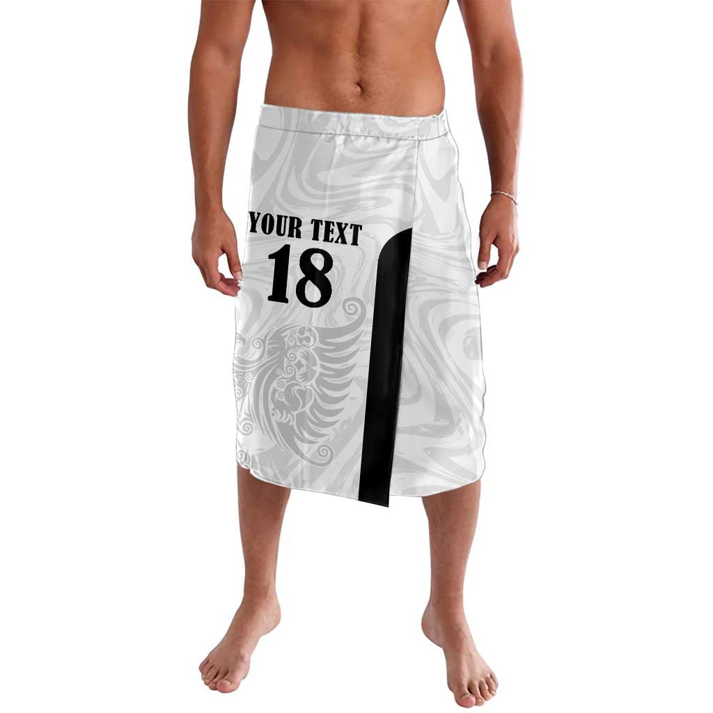 Custom Albania Football Pride Lavalava Kuqezinjte Eagle White Version - Wonder Print Shop