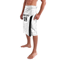 Custom Albania Football Pride Lavalava Kuqezinjte Eagle White Version - Wonder Print Shop