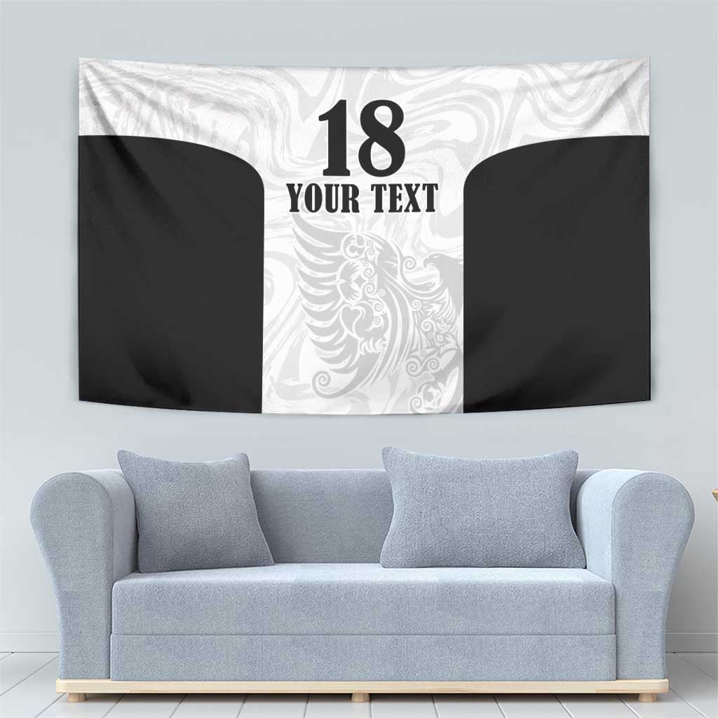 Custom Albania Football Pride Tapestry Kuqezinjte Eagle White Version - Wonder Print Shop