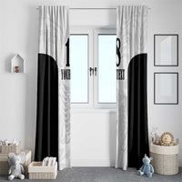 Custom Albania Football Pride Window Curtain Kuqezinjte Eagle White Version - Wonder Print Shop