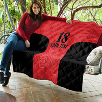 Custom Albania Football Pride Quilt Kuqezinjte Eagle Red Version - Wonder Print Shop