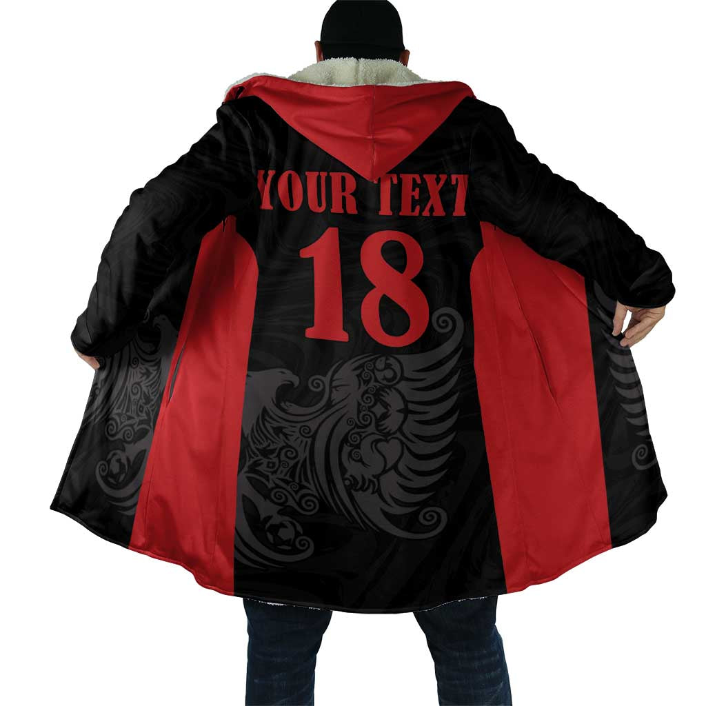Custom Albania Football Pride Cloak Kuqezinjte Eagle Black Version - Wonder Print Shop
