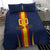 Custom Spain Football Bedding Set La Roja With Carnation Pattern