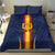 Custom Spain Football Bedding Set La Roja With Carnation Pattern