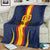 Custom Spain Football Blanket La Roja With Carnation Pattern