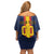 Custom Spain Football Family Matching Off Shoulder Short Dress and Hawaiian Shirt La Roja With Carnation Pattern