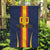 Custom Spain Football Garden Flag La Roja With Carnation Pattern