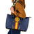 Custom Spain Football Leather Tote Bag La Roja With Carnation Pattern