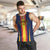 Custom Spain Football Men Tank Top La Roja With Carnation Pattern