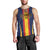 Custom Spain Football Men Tank Top La Roja With Carnation Pattern