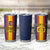 Custom Spain Football Tumbler Cup La Roja With Carnation Pattern