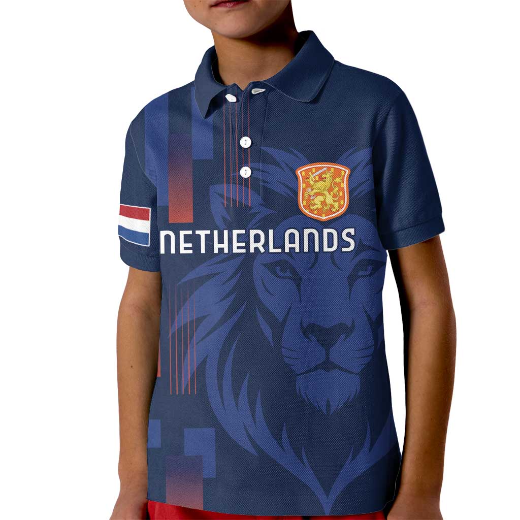 Netherlands Football Kid Polo Shirt Lion Head Simply Het Nederlands Elftal