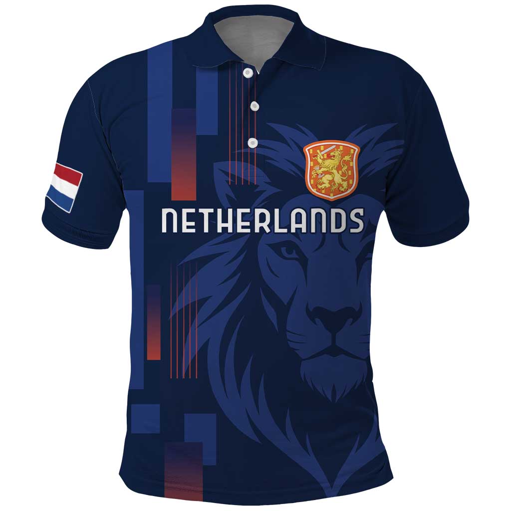 Netherlands Football Polo Shirt Lion Head Simply Het Nederlands Elftal