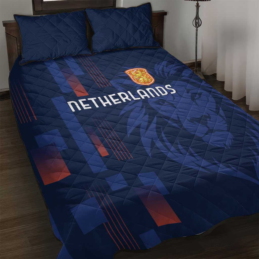 Netherlands Football Quilt Bed Set Lion Head Simply Het Nederlands Elftal