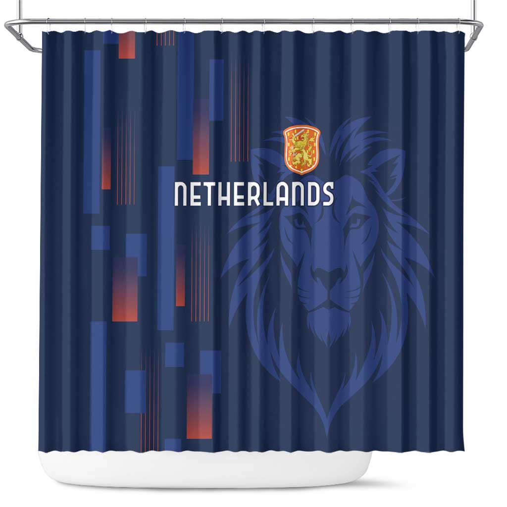 Netherlands Football Shower Curtain Lion Head Simply Het Nederlands Elftal