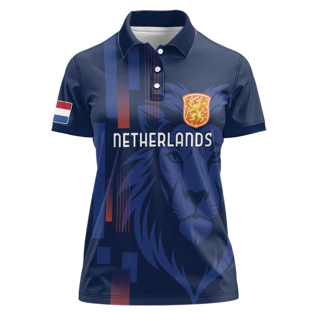 Netherlands Football Women Polo Shirt Lion Head Simply Het Nederlands Elftal