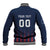 Custom France Football Baseball Jacket Les Bleus Gallic Rooster