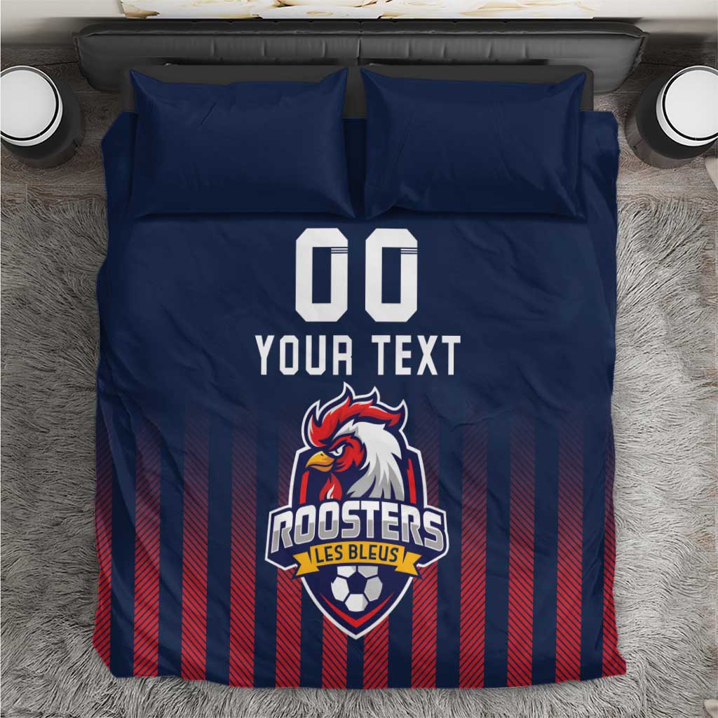 Custom France Football Bedding Set Les Bleus Gallic Rooster