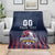 Custom France Football Blanket Les Bleus Gallic Rooster