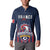 Custom France Football Button Sweatshirt Les Bleus Gallic Rooster